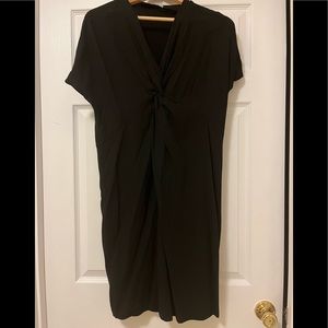 Black MM Lafleur dress with front twist knot